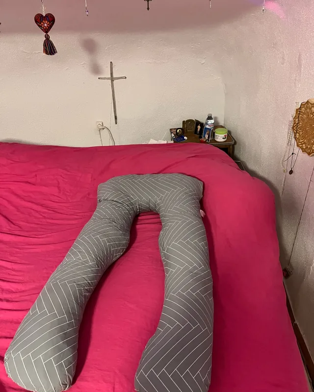 Coussin de grossesse en U Berceline, photographié par une acheteuse (Espagne)